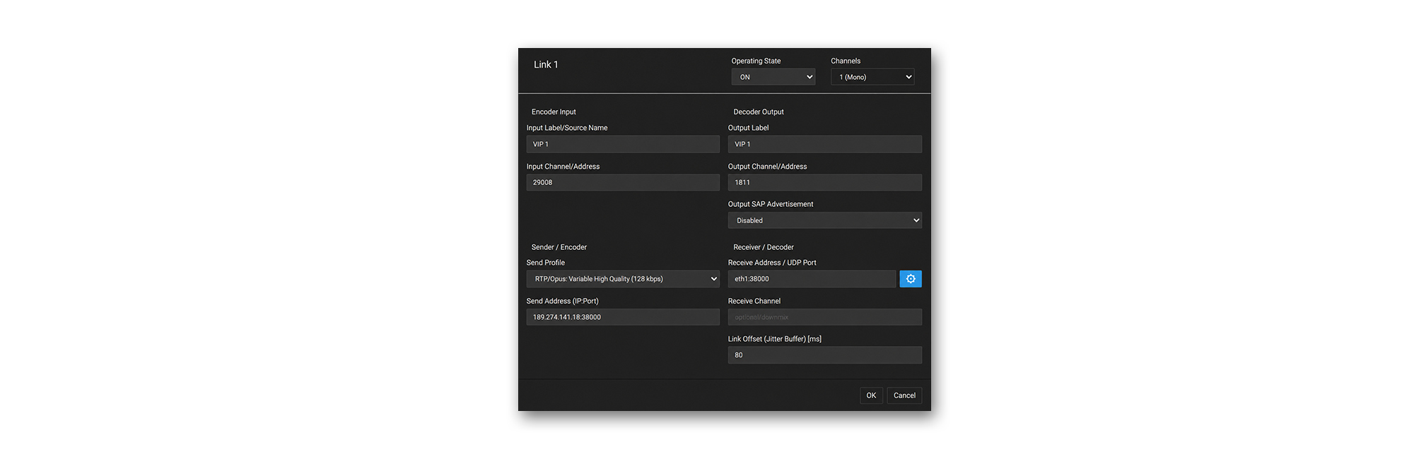 Telos Infinity Link IP Intercom Software